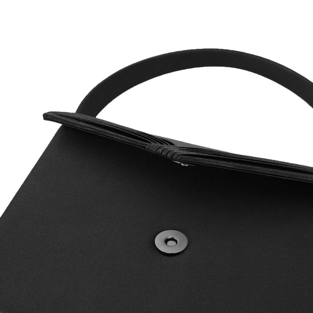 SUNSPOT Women's Black Formal Handbag, Lightweight and Elegant, Perfect for Mourning, Funerals, Graduations, Entrance Ceremonies, Weddings, School