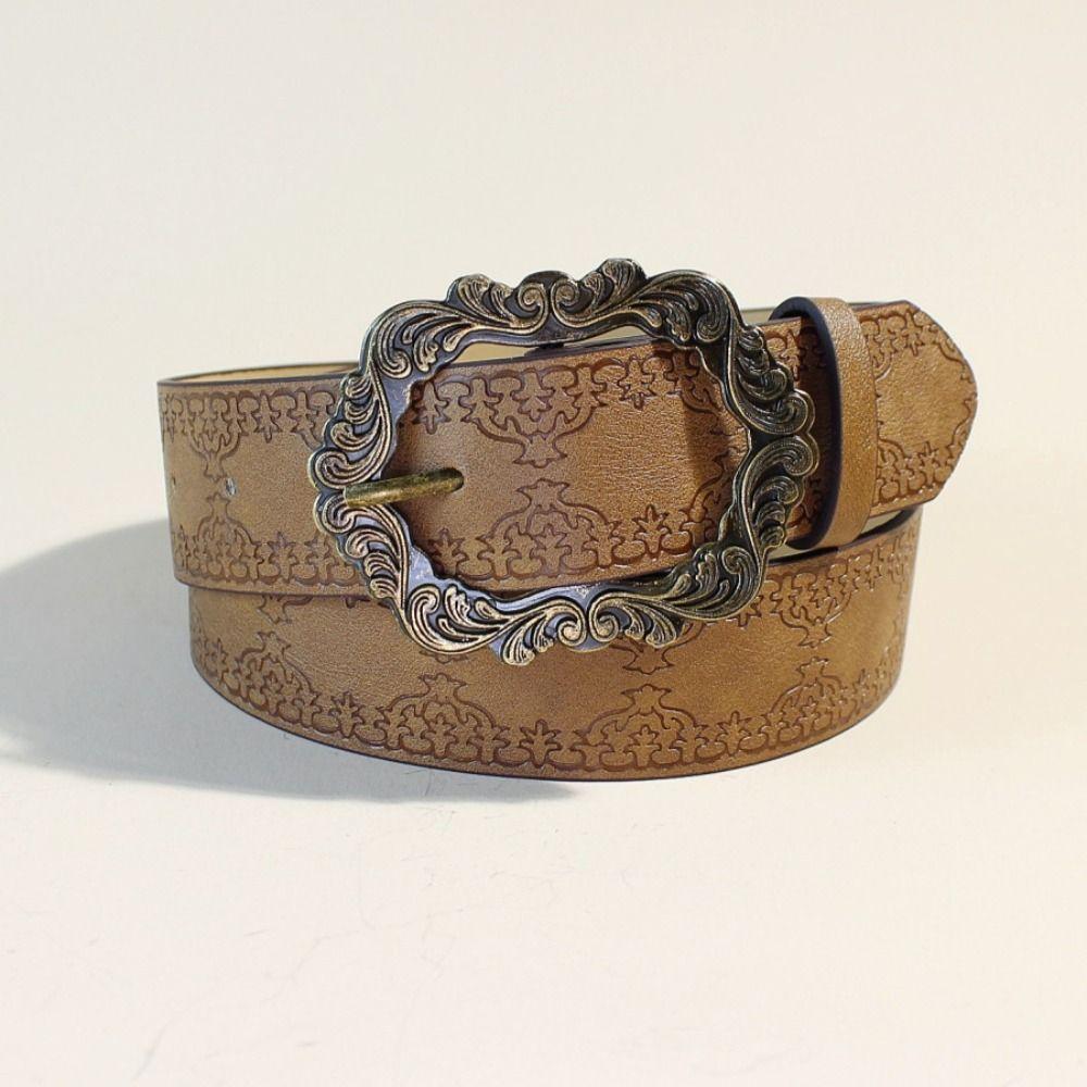 

Ремінь у богемному стилі Y2K. Вінтажний шкіряний ремінь у стилі хіп-хоп чорний