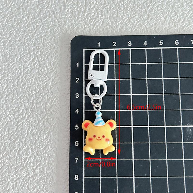1Pc Cartoon Keychain Harz Anhänger Tasche Zubehör Paar Nette Kinder Spielzeug Geburtstag Geschenk Für Mädchen