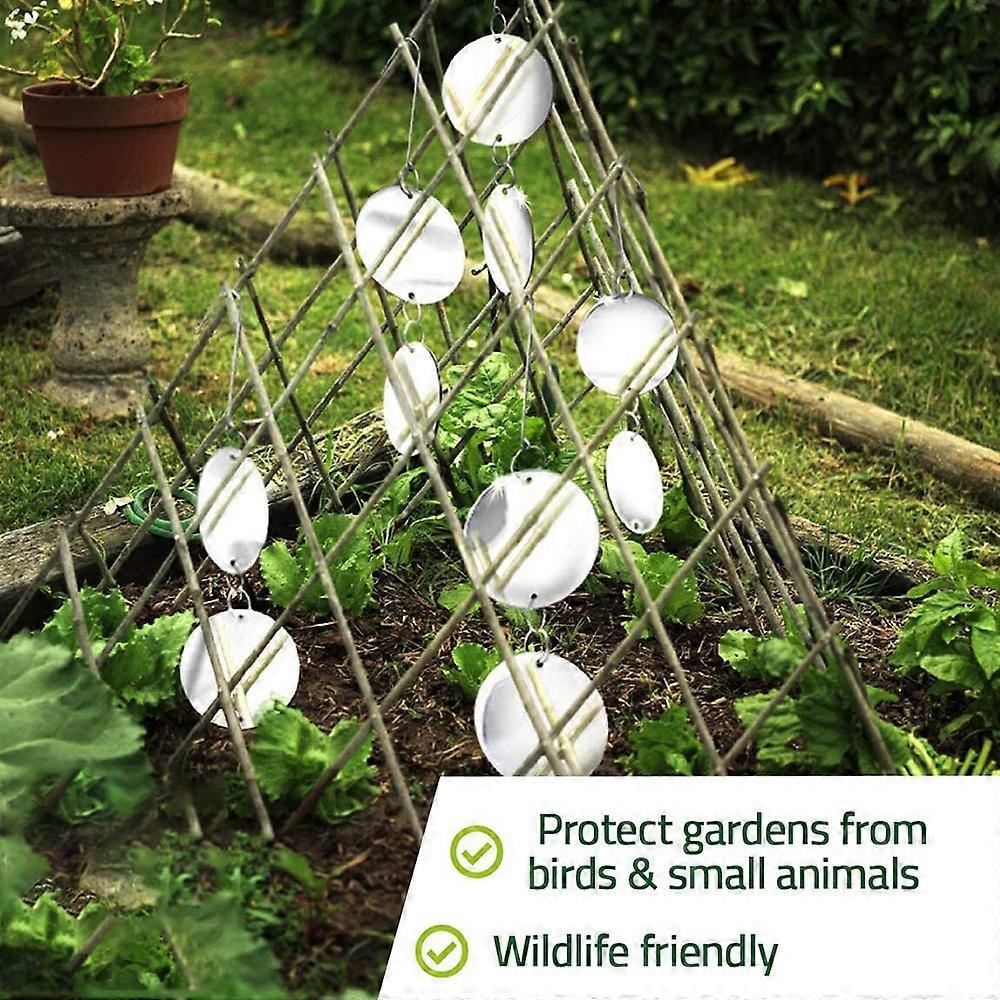 Premium Bird Deterrent Discs Set Reflective Hanging Device To Keep Birds Away Like Woodpeckers