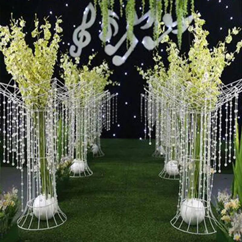 30/40/60M Colorful Beads Chain for Wedding Diy Bride Hair Accessories Sewing Trim Party and Holiday Decor