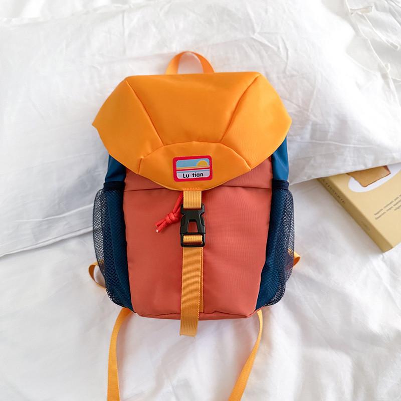 Canvas Kids School Backpack With Padded Straps For Preschool Children