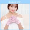 Stylish Sheer Lace Arm Sleeve Gloves For Bride Wedding Outfit Summer Fashion