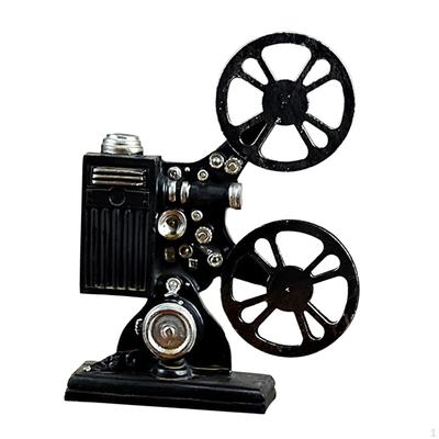Vintage Movie Film Projector Sculpture Old Fashion Showcase Hand Decoration for Dining Table, Home