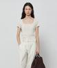 NOTIA Square Neck Strap Knit - Light Beige