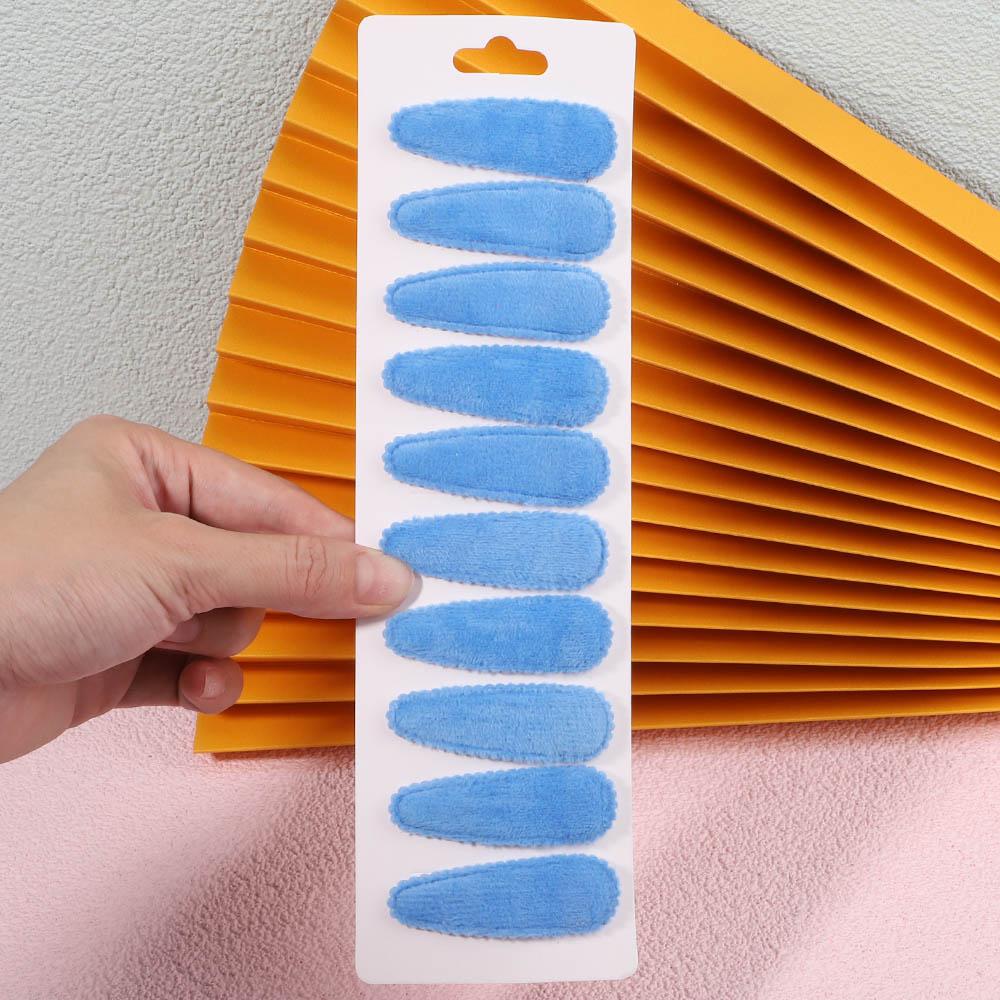 10Pcs/Set Women Solid Plush Snap BB Clip For Girls Hairpin Barrettes Cute Hair Clips Headwear Kids Hair Accessories
