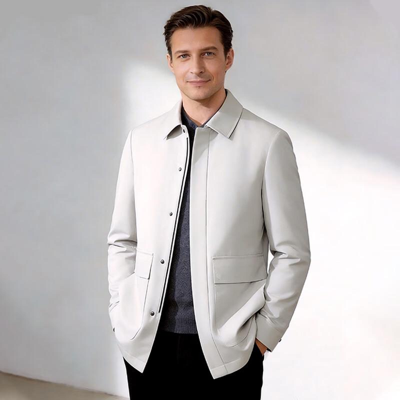 ROMON Men s Business Casual Lapel Jacket L