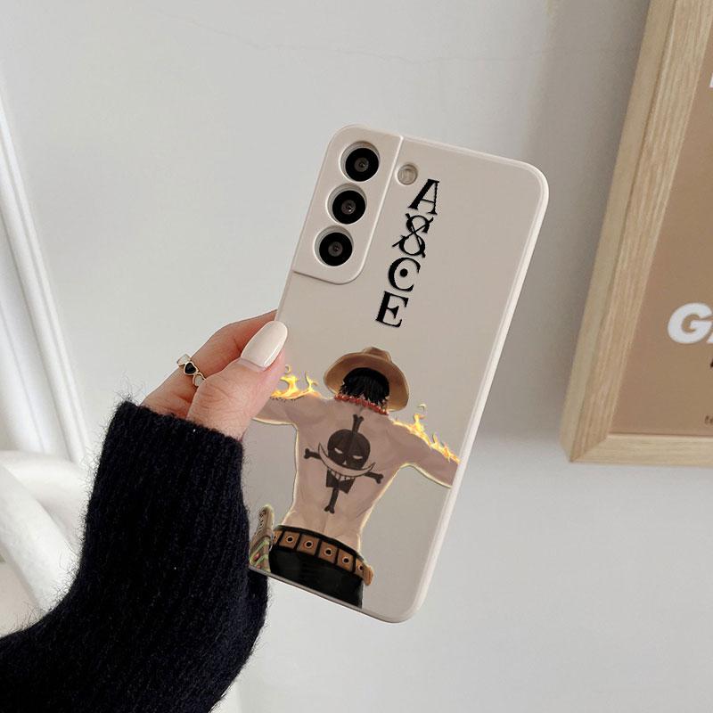 Cute Cartoon Luffy Zoro Ace Phone Case For Samsung Galaxy S26 S25 Ultra S24 S23 S22 Plus S21 S20 FE S26 A37 A57 5G Silicon Cover