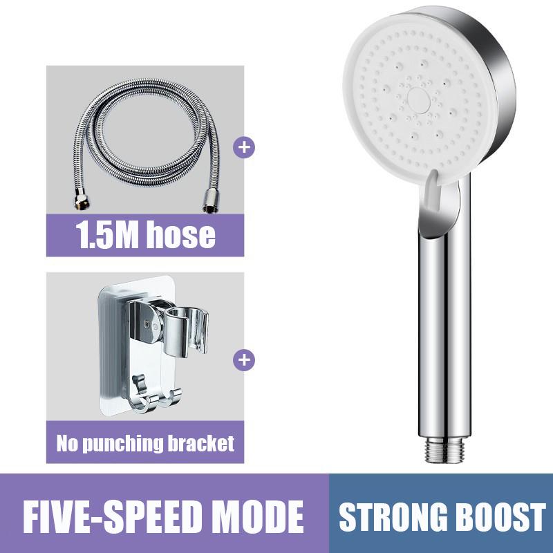 Shower Head Water 5mode Shower Water Saving Spray Nozzle Adjustable High Pressure Head Of A Shower Hygienic Bathroom Accessories