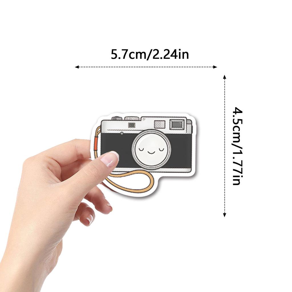 55 New Camera Graffiti Stickers Decorative Skateboard Mobile Phone Waterproof Stickers
