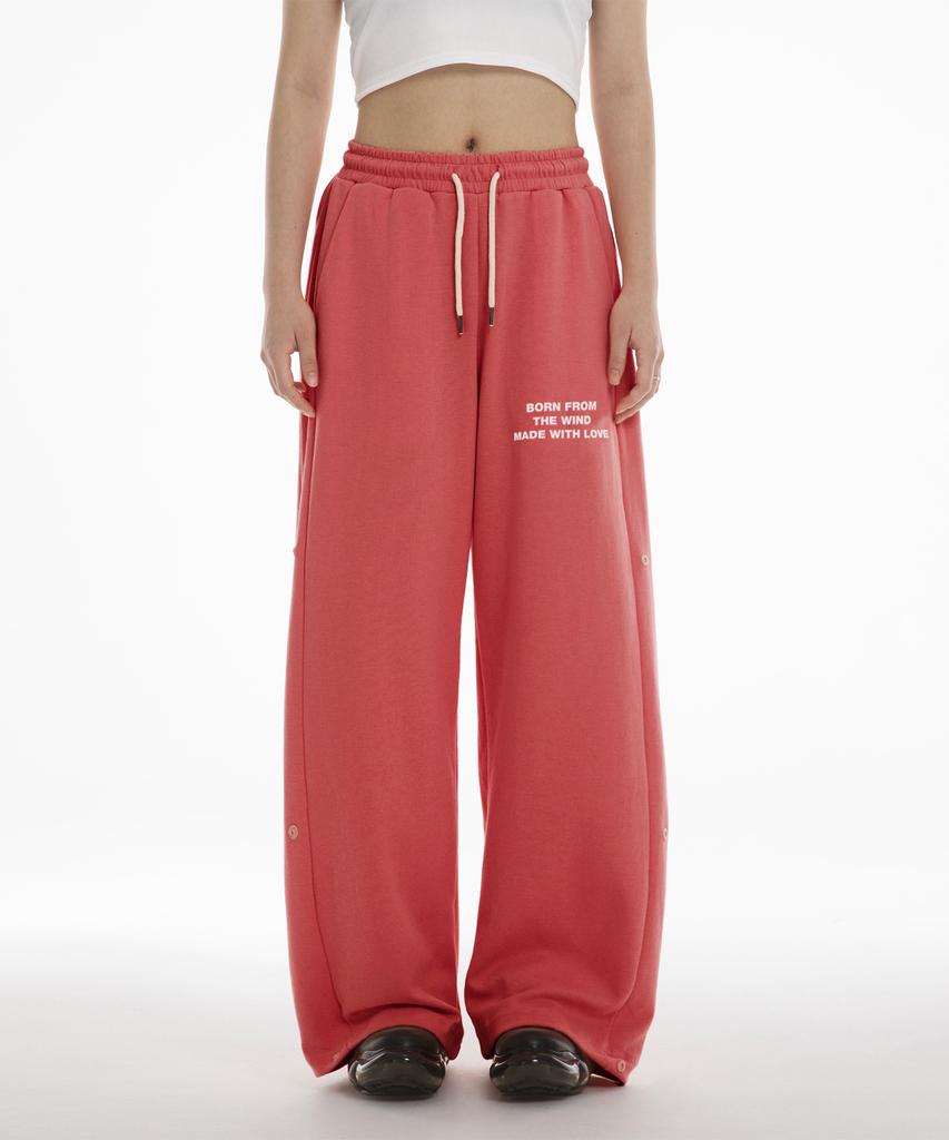 (Setup) Mwl Hoodie Snap Pants – Red