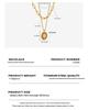 Vintage Gold-Plated Titanium Double Layer Necklace with Pearl Pendant