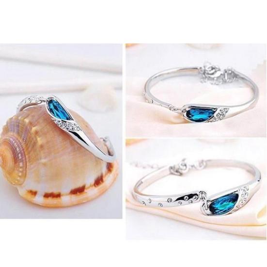 Bracelet Elegant Skin-friendly Rhinestone Fashion Bracelet Bangle for Dating