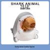 Cute Shark Transformation Plush Figurines - Net Celebrity Series Animal Dolls, Perfect for Qixi Birthday Gifts