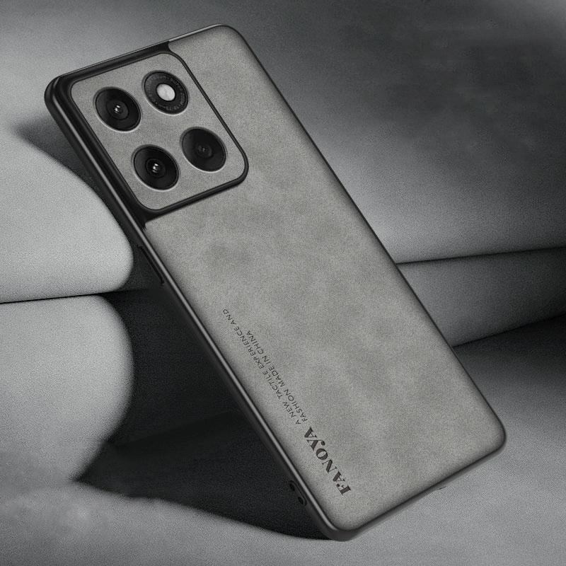 Custodia protettiva in silicone morbido per Motorola Edge 60 Fusion, effetto pelle, con paraurti, per Moto Edge 60 Fusion