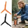 Outdoor Camping Gas Tank Rack Lightweight Foldable Canister Tripod Stand Base Bottle Shelf Gas Cylinder Stove Accessories