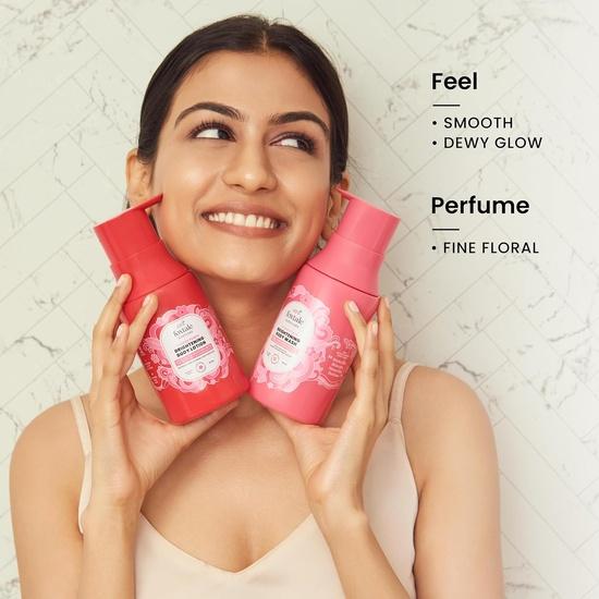 Foxtale Brightening Body Wash & Body Lotion SPF 30 | With Glycolic Acid, Niacinamide, Vitamin C | 6+ hrs Odor Control | 250 ml