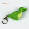 Creative LED Light Sound Cute Dinosaur Keychain Pendant Decor Key Ring Ornament Suspension Trinket