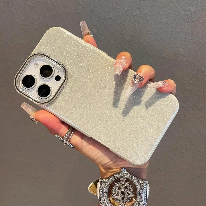Luksusowe Etui IMD z Brokatem w Kolorze Cukierka Dla Samsung Galaxy S25 S24 S23 S21 FE S22 Ultra Plus S 25 Twarde Hybrydowe Silikonowo-PC Miękkie Pokrowiec