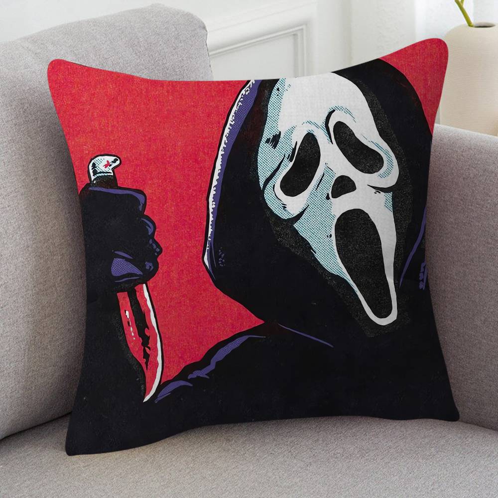 Movie Scream Game For Cartoon Print Peripheral Pillow Case Cushion Cover Home Decor Birthday Gift Pillowcover