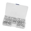 350pcs M4 Flat Head Solid Aluminum Rivets Assortment Kit Length 4 6 8 10 12 16 20mm