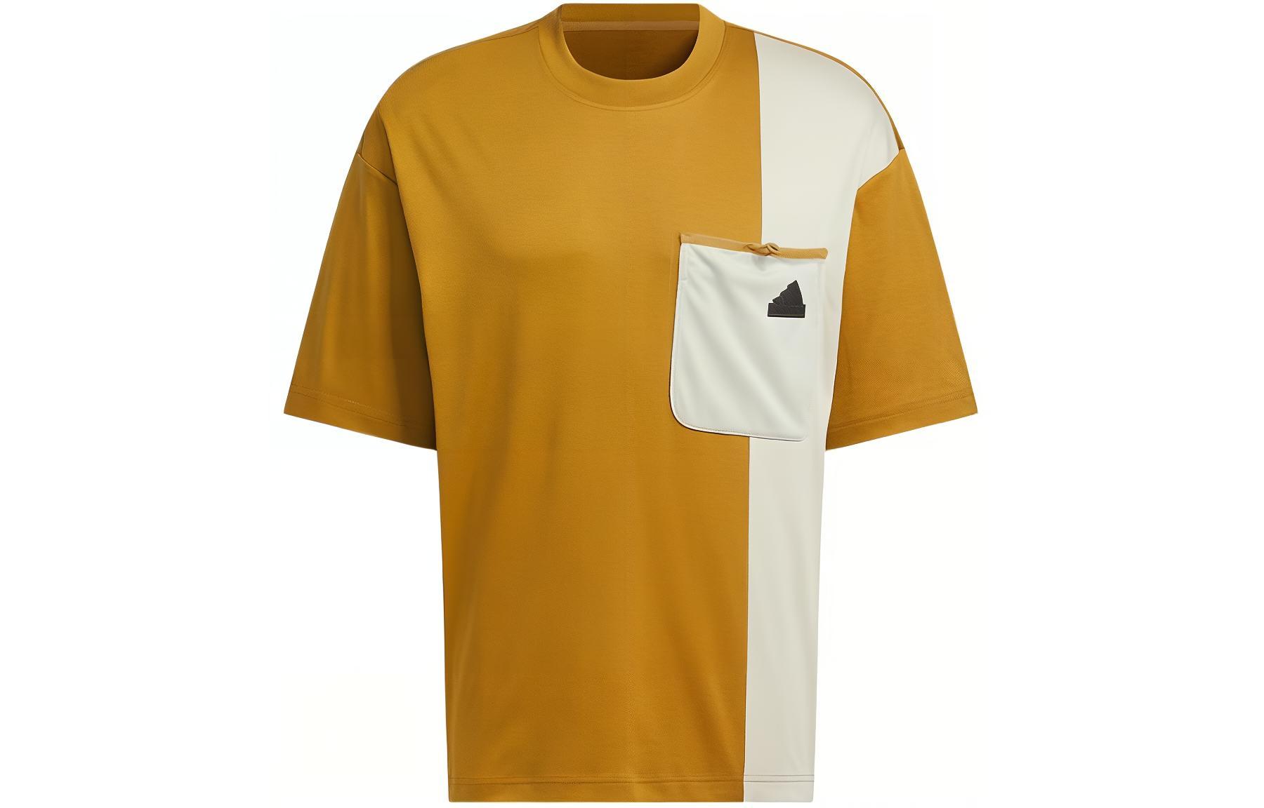 Adidas T Shirts Men s Yellow Crew Neck Moderate JI9810 L