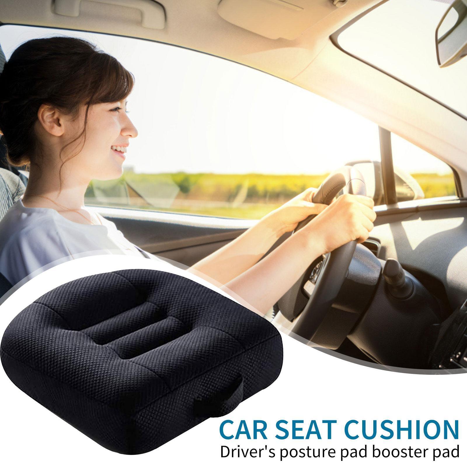

Universal Soft Car Seat Cushion Portable Heightening Pad For Auto Home Office Outdoor Travel Multi Scene Comfort Seat Cushion чорний
