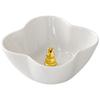 Four Leaf Ceramic Incense Stick Burner Compact Decorative Censer Ornament Incense Holder for Home Office Bedroom Aroma