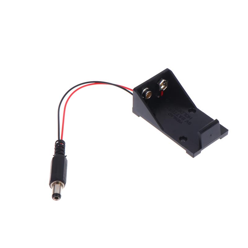 2PCS 9V Battery Clip Holder Case Box With Wire Leads DIY Interface DIY Interfac Accessories