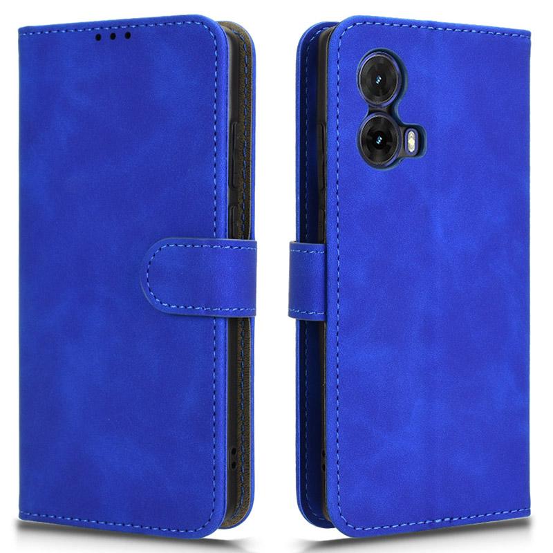 For Motorola Moto G85 5G/S50 Neo 5G Case Skin-Feel Leather Wallet Flip Anti-Drop Phone Cover