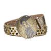 Diamond Round Buckle Rhinestone Belt Women'S Hip Hop Punk Style Belt Men'S And Women'S Personalized Belt