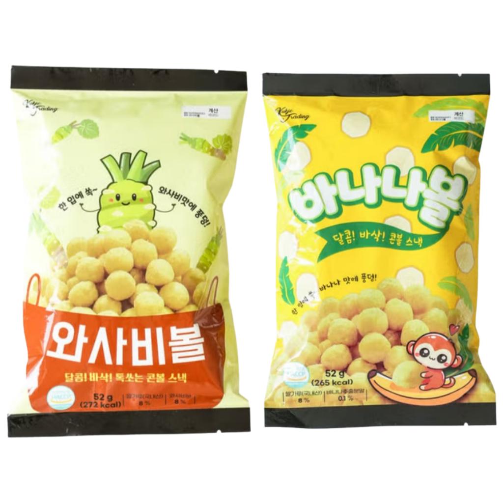 

Wasabi Ball & Banana Ball Snacks Wasabi Ball