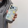 Fresh Blue Plaid 3D Phone Case for Apple 17Pro, 15ProMax, 14/13, 16P - Korean Style