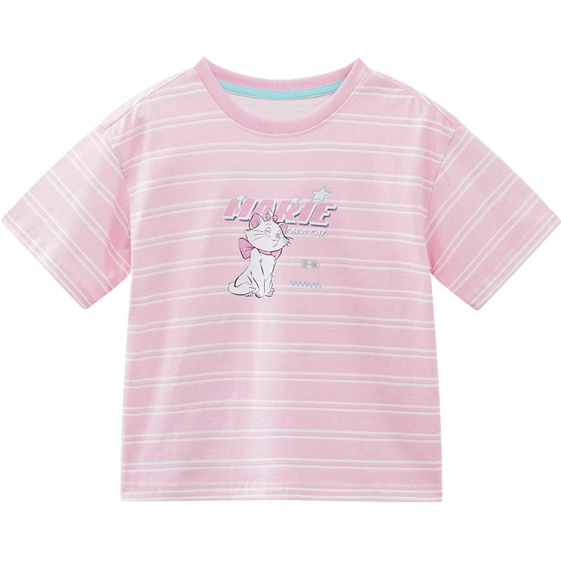 Disney Kids' Pure Cotton Striped Short-Sleeve T-Shirt
