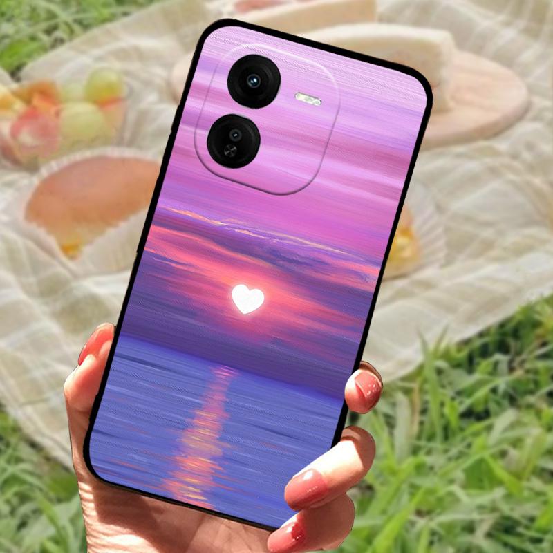 Coque de téléphone pour Vivo IQOO Z9x Luxe Peinte Silicone Arrière pour IQOO Z9x Anti-traces de doigts TPU Souple Coque de Protection
