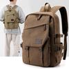 Casual Large Capacity Canvas Backpack for Women & Men - Travel, Work & Laptop Double Shoulder Bag