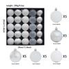 25x Hanging Balls Christmas Tree Decorations Balls Shatterproof DIY Christmas Ball Ornaments for Party Home Tree Decorations