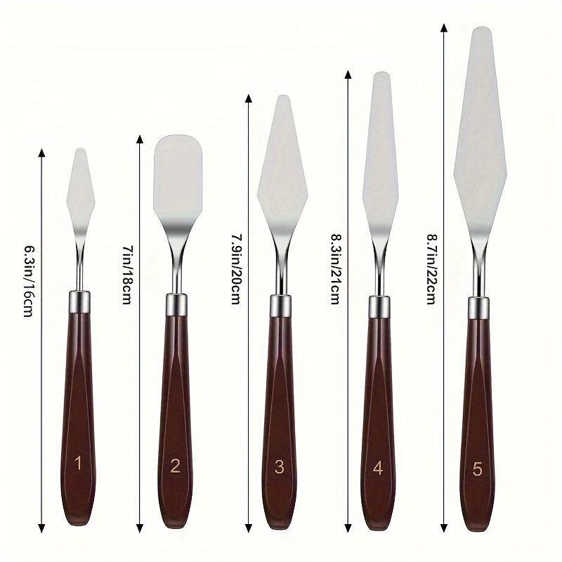 11pcs Professional Stainless Steel Palette Knife Set For Acrylic, Oil, Watercolor & Rock Painting