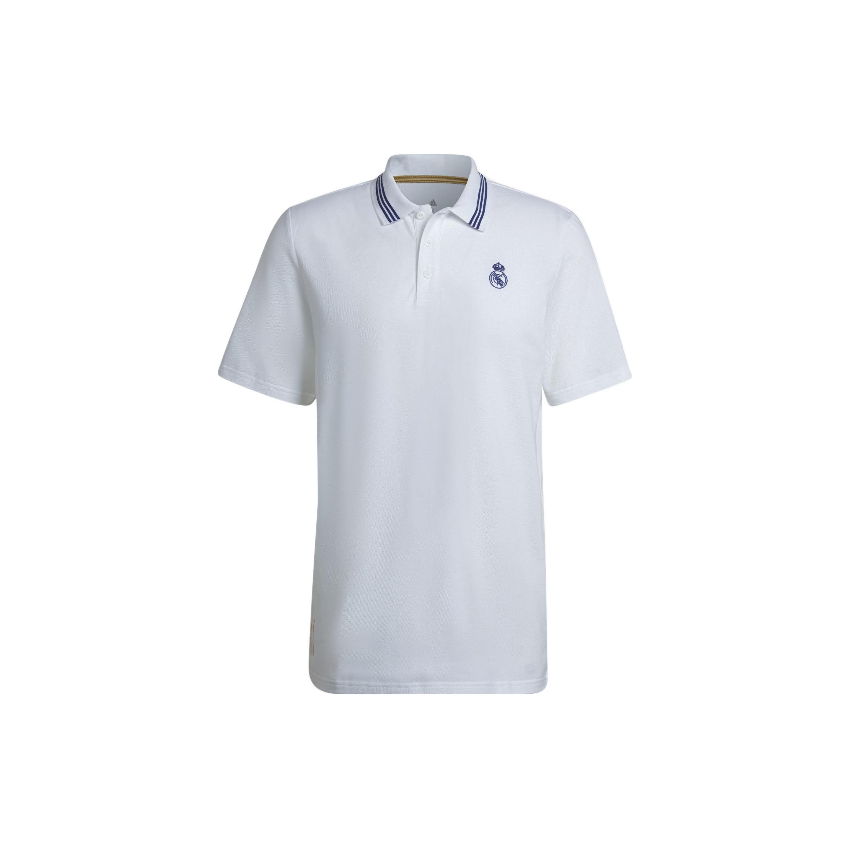 

New Adidas Real Madrid C.F Polo Shirt Men s White H59050 XL