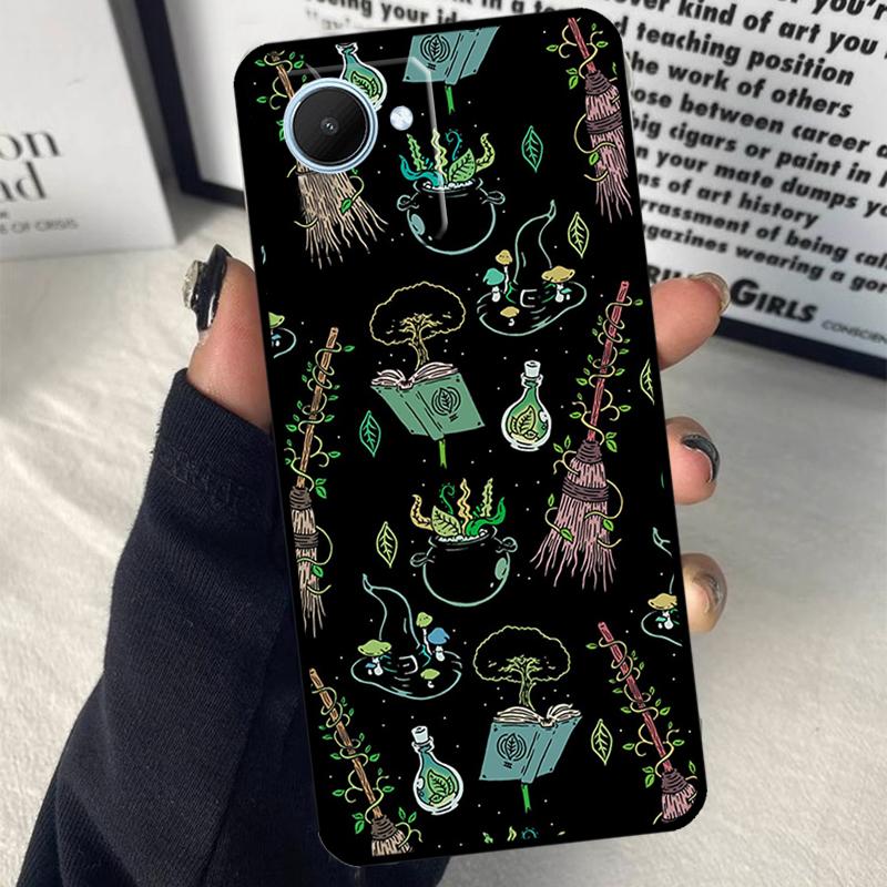 Occult Witchcraft Moon Gothic Witch For Realme GT7 Pro GT6 C67 C65 C63 C61 C55 C53 C51 C71 C75 10 11 12 13 14 15 Pro Plus Case