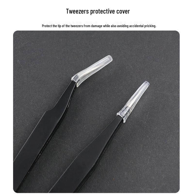Stainless Steel Eyelash and Blackhead Tweezers for Grafting and Hair Removal.