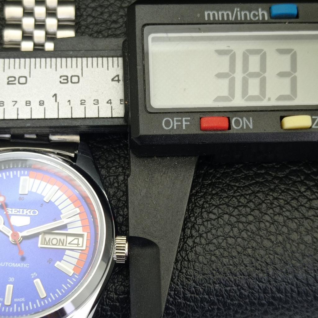 REFURBISHED VINTAGE SEIKO 5 AUTOMATIC 6309A JAPAN MENS BLUE DIAL WATCH A440874-d
