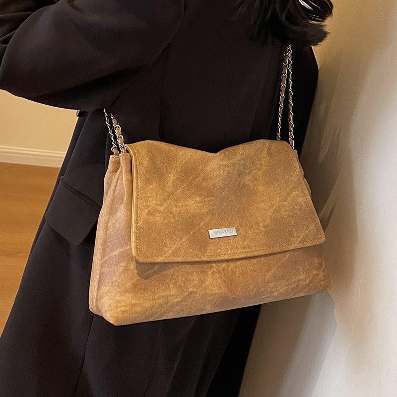 Stylish Vintage Fashionable Large Capacity Shoulder Tote Bag For Women In Blue And Black Tea Color