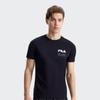 FILA Athletics Solid Color Letter Logo Round Neck Sports Simple Comfortable Casual Knit Short Sleeve T-Shirt Men T-Shirt Dark-Blue A11M231120F-NV
