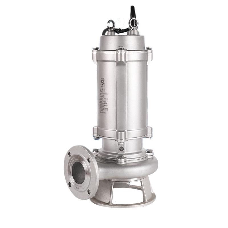 Stainless Steel Submersible Sewage Pump, 2/3 Inch, 304/316L Corrosion Resistant WQP