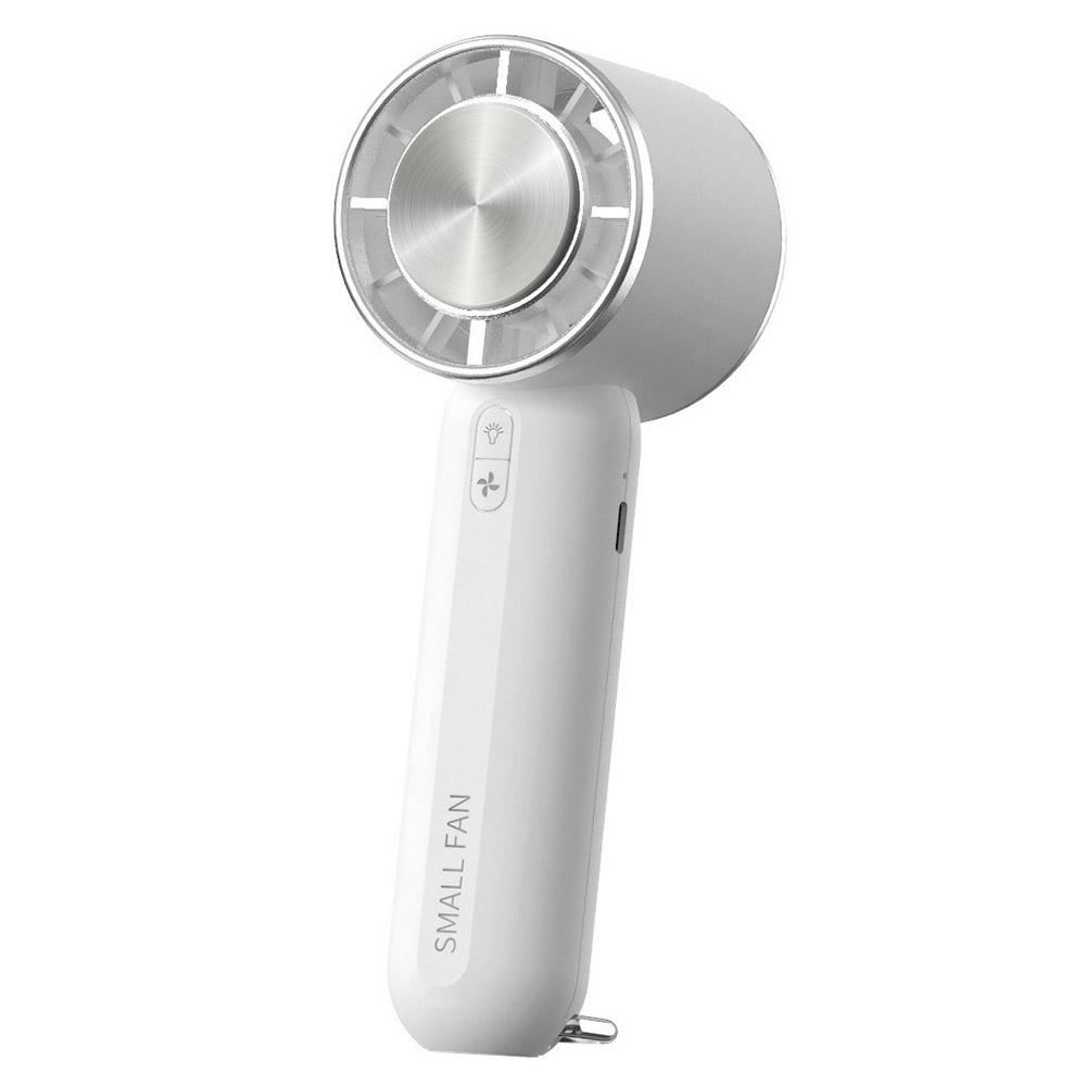 

HX138 Outdoor Travel Camping Cold Compress 3 Speed Handheld Fan with Light White