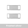 2 Pcs Blank for AF1 Shoelaces Buckle Shoes Decorations Sneaker Kit Metal Buckle Stylish and Suitable for All Kinds of Flat Laces