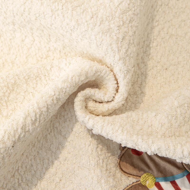 Neue Winterverdickung Cartoon Plüsch Sofakissenbezug Einteilig Winter Gerade Anti-Rutsch Sofakissen