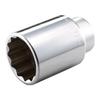 TONE Deep Socket 55mm Width (12-Point), 6D-55L, 19.0mm (3/4") Drive,
