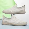 Fashion New Breathable Mesh Shoes Slip On Mens Sports Sandals Light Soft Soled Casual Shoes Leisure Walk Summer Flats Outdoor Loafers